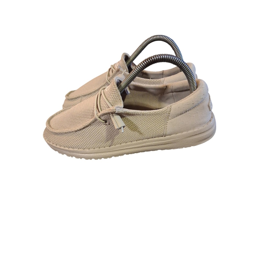 Hey Dude Wendy Funk Mono Caramel Tan Mesh Slip On Loafers Womens 7 40065-22E